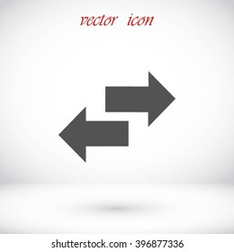 Recycling vector icon