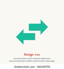 Recycling vector icon