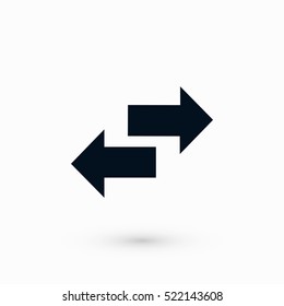 Recycling vector icon, flat design best vector icon