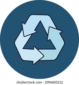 Recycling Vector icon which is suitable for commercial work

