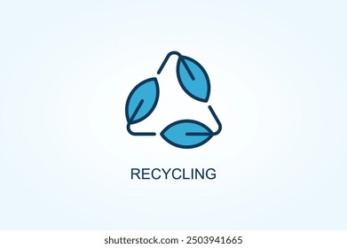 Recycling vector or logo sign symbol illustration