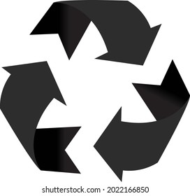 Recycling vector sing or symble icon
