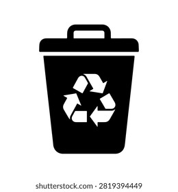 recycling waste bin environmental protection icon