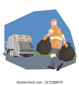 arte de recortes para reciclar desechos y servicios de basura