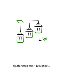 Recycling, Waste icon. Element of Recycling 2 color icon. Thin line icon for website design and development, app development. Premium icon