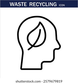 recycling waste line icons. Plastic bottle, biodegradable trash, junk truck, landfill, paper, glass, battery, conveyor vector illustration. Outline signs about garbage recycle. Editable Stroke .Eps 10