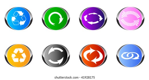 reciclar botones web de diferentes colores