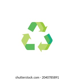 Recyle Symbol Icon Isolated On White Background