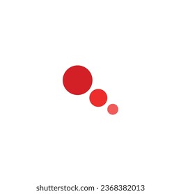 Red 3 dot logo on a white background