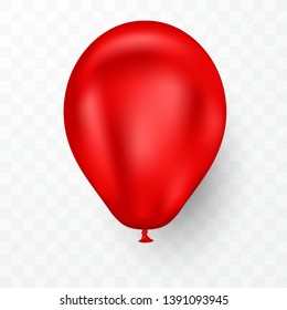 Red 3D balloon design for parties and celebrations