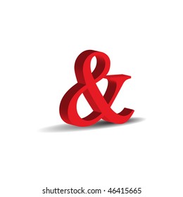 red 3D and sign