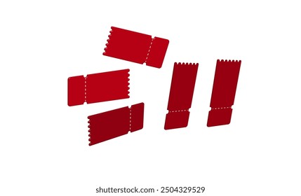 red 3d voucher, set coupons empty