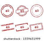Red 4g stamps on white