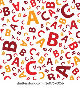 roter Buchstabe, nahtloser Hintergrund