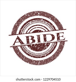 Red Abide rubber grunge seal