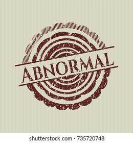 Red Abnormal distress with rubber seal texture