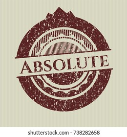 Red Absolute distressed rubber seal