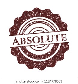 Red Absolute rubber grunge texture seal