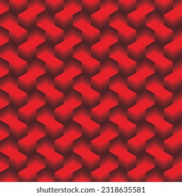 red abstract 3d geometric background pattern