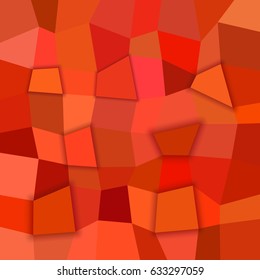 Red abstract 3d polygonal background from rectangles
