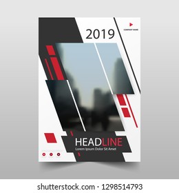 Red abstract annual report Brochure design template vector. Business Flyers infographic magazine poster.Abstract layout template ,Book Cover presentation portfolio.