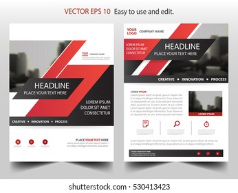 Red abstract annual report Brochure design template vector. Business Flyers infographic magazine poster.Abstract layout template ,Book Cover presentation portfolio.