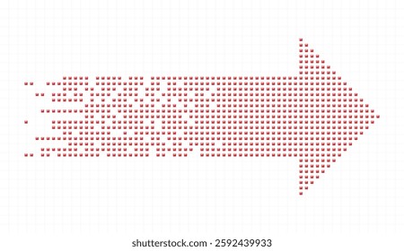 Red abstract arrow direction. Business investment to success. financial data graph strategy. Technology background. High speed.