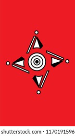 red abstract art