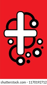 red abstract art