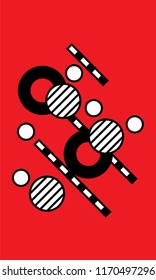 red abstract art