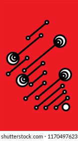red abstract art
