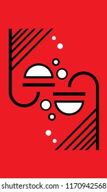 red abstract art