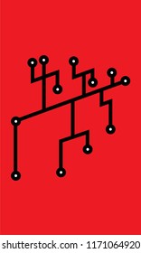 red abstract art
