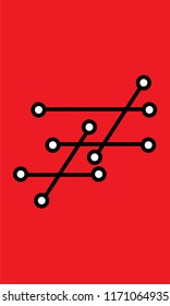 red abstract art