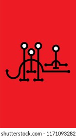 red abstract art
