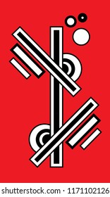 red abstract art