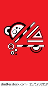 red abstract art