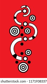 red abstract art