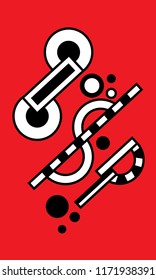 red abstract art