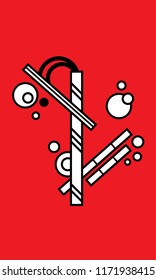 red abstract art