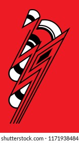 red abstract art