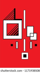 red abstract art