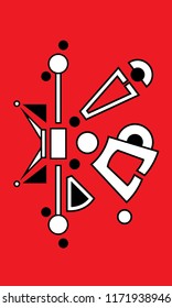 red abstract art