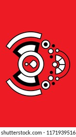 red abstract art