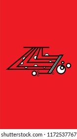 red abstract art
