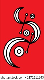 red abstract art