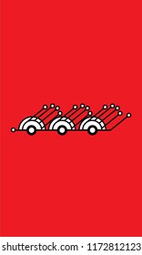 red abstract art
