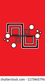 red abstract art