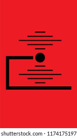 red abstract art