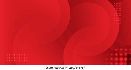 Red abstract art background. Dynamic shapes composition. Eps10 vector